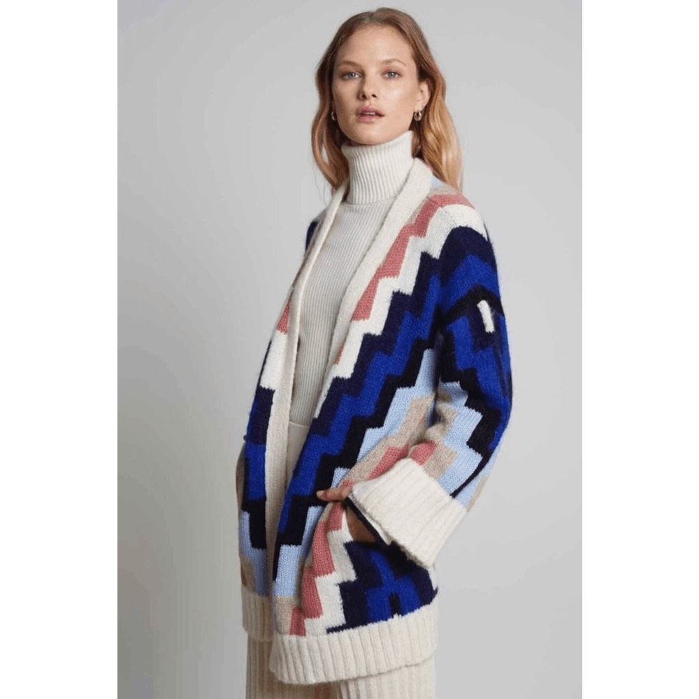 ELEVEN SIX Isla Cardigan Baby Alpaca Merino Wool Multicolor Size XS / S